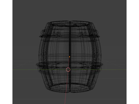 Cartoon barrel 3D Model