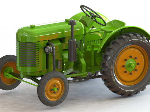 Zetor 15 tractor - 1-72 3D Принт Модель