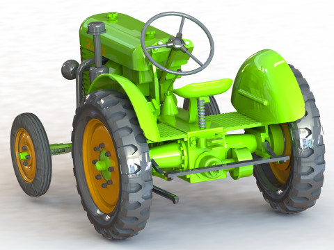 Zetor 15 tractor - 1-72 Modelo de Impressão 3D