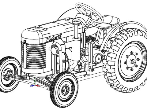 Zetor 15 tractor - 1-72 Modelo de Impressão 3D
