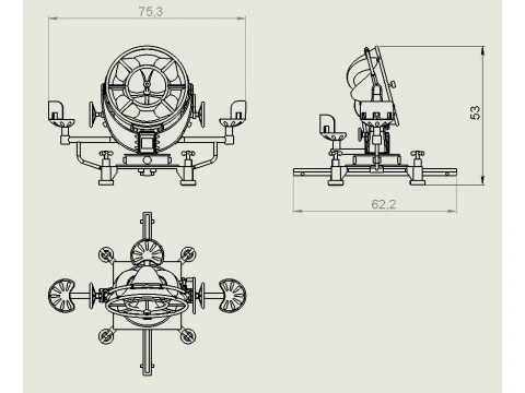 Halka huni y&ouml;nl&uuml; alıcı - 1-72 3D Baskı Modeli