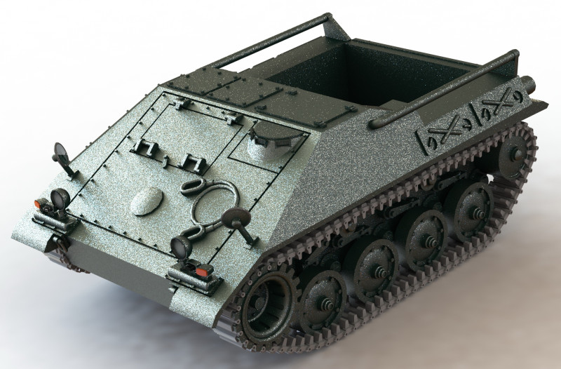 Nachschubpanzer CC 2 Cargo - 1-72 3D Print Model .c4d .max .obj .3ds .fbx .stl .blend 