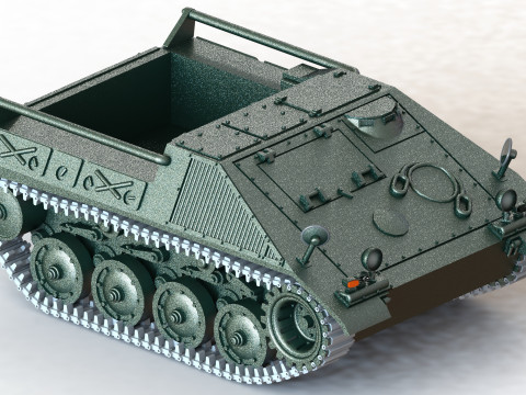 Nachschubpanzer CC 2 Cargo - 1-72 3D Print Model