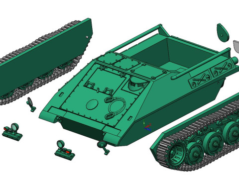 Nachschubpanzer CC 2 Cargo - 1-72 3D Print Model