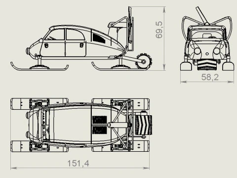 Tatra V 855 1-35 3D Print Model
