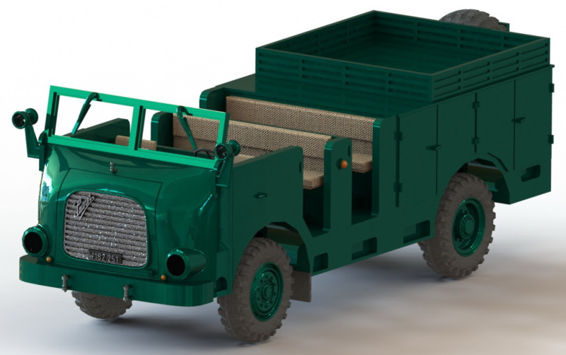 Saurer 6-GAVR-Z - 1-87 Modèles 3D en vedette .c4d .max .obj .3ds .fbx .stl .blend 