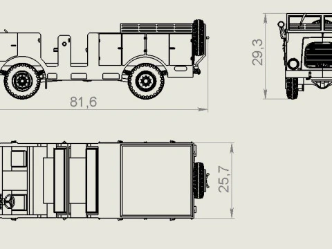 Saurer 6-GAVR-Z - 1-87 3D Print Model