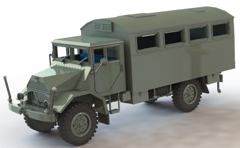 Truck G398 SAM Modèles 3D en vedette .c4d .max .obj .3ds .fbx .stl .blend 