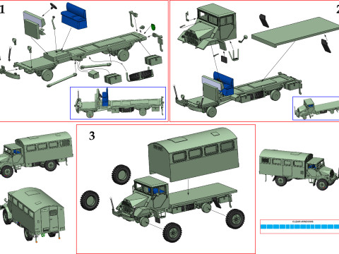 Truck G398 SAM Modèles 3D en vedette
