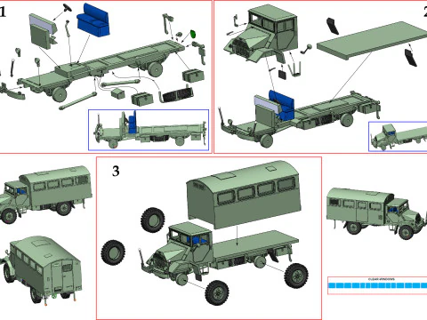 Truck G398 SAM 3D Print Model