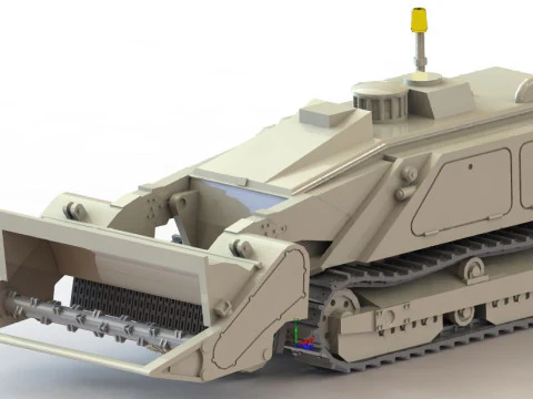 87195A M160 MV-4Робот для разминирования 3D Принт Модель