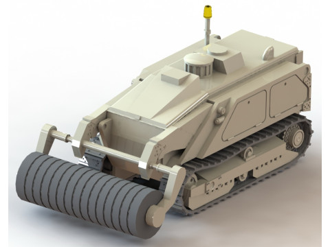 87195 M160 MV-4 Mine Clearing Robot Roller 3D प्रिंट मॉडल