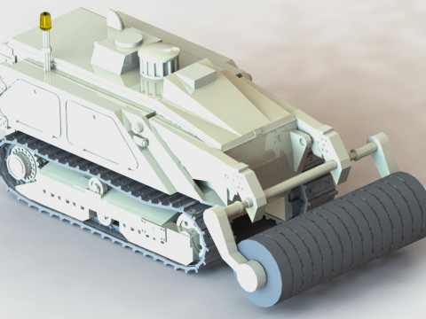 87195 M160 MV-4 Mine Clearing Robot Roller 3D प्रिंट मॉडल