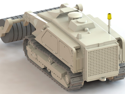 87195 M160 MV-4 Mine Clearing Robot Roller 3D प्रिंट मॉडल
