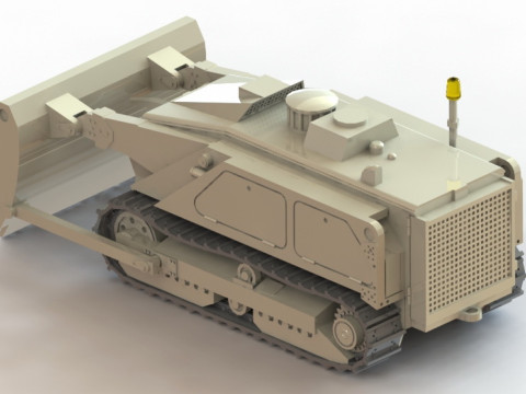 87196 M160 MV-4 Mine Clearing Robot Dozer Modello di stampa 3D
