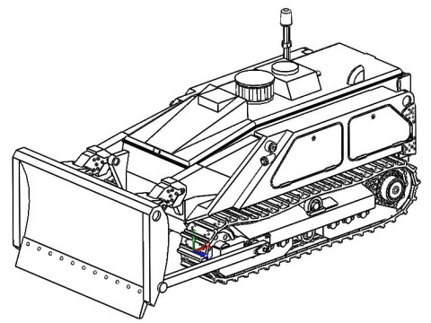 87196 M160 MV-4 Mine Clearing Robot Dozer Modello di stampa 3D