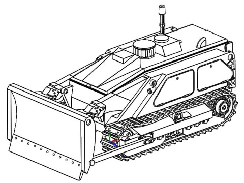 87196 M160 MV-4 Mine Clearing Robot Dozer 3D Print Model