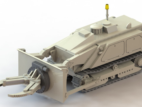 87196A M160 MV-4 Mine Clearing Robot Gripper 3D Print Model