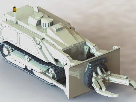 87196A M160 MV-4 Mine Clearing Robot Gripper Modello di stampa 3D