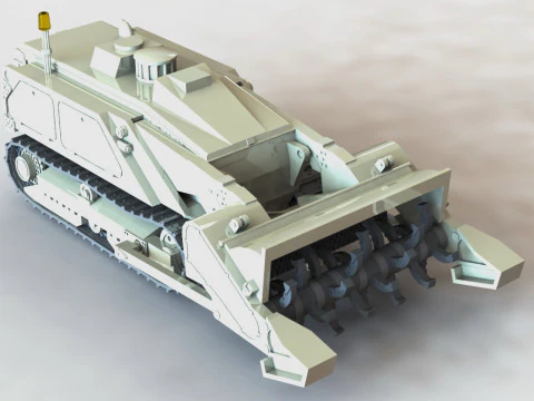 87195A M160 MV-4Robot de limpieza de minas Modelo de impresión 3D