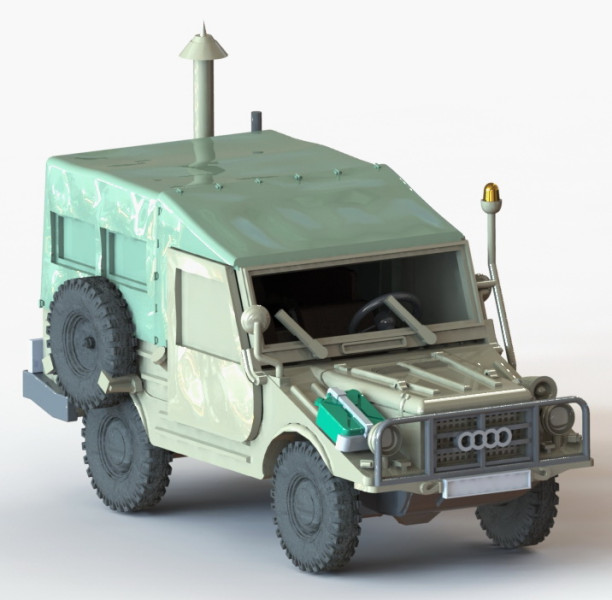 DKW Munga F91-8 1000 Verdeck Geschl 3D Print Model .c4d .max .obj .3ds .fbx .stl .blend
