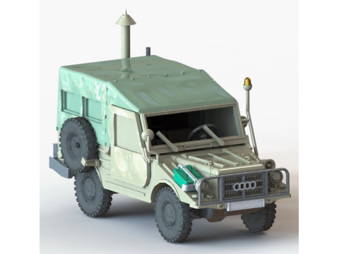 DKW Munga F91-8 1000 Verdeck Geschl 3D Print Model