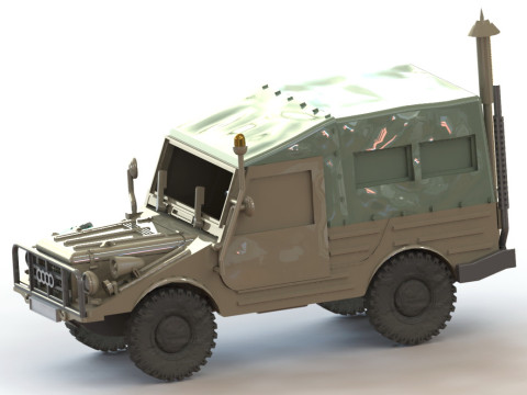 DKW Munga F91-8 1000 Verdeck Geschl 3D Print Model