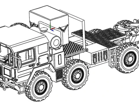 MAN M1014 ZUGMASCHINE GRYPHON 3D Print Model