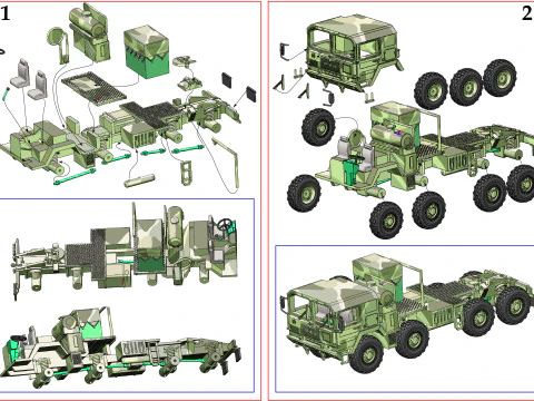 MAN M1014 ZUGMASCHINE GRYPHON 3D Print Model
