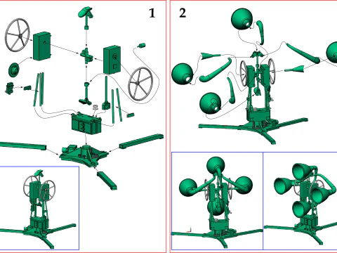 Acoustic locator ALT-48 3D Print Model