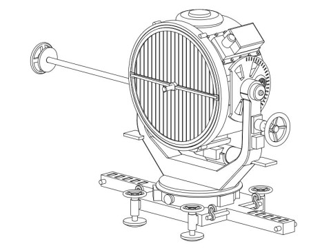 German searchlight 3D Print Model