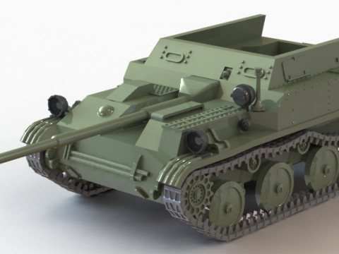 ASU-57 tank Model do druku 3D