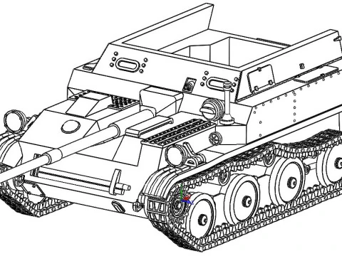 ASU-57 tank 3D Print Model