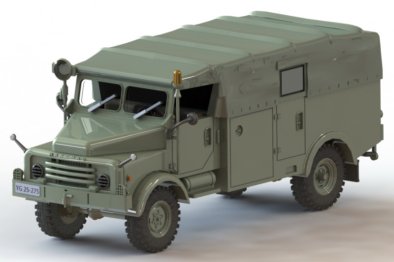 Hanomag AL 28 Gruppenwagen 3D Baskı Modeli .c4d .max .obj .3ds .fbx .stl .blend 