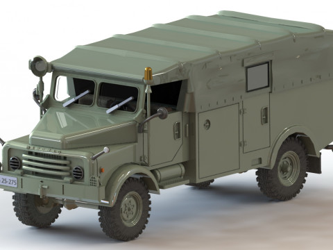 Hanomag AL 28 Gruppenwagen 3D-Druckmodell