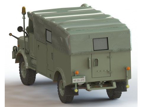 Hanomag AL 28 Gruppenwagen 3D Baskı Modeli