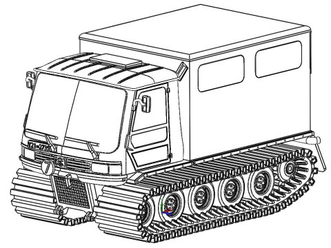 Pistenbully 400 WTD-61 3D Print Model