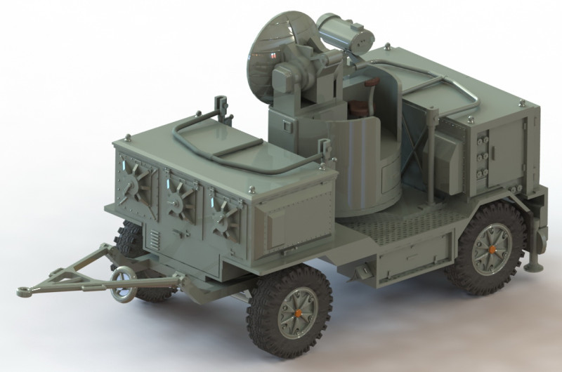 Super Fledermaus Radar 3D-Druckmodell .c4d .max .obj .3ds .fbx .stl .blend 