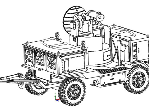 Super Fledermaus Radar 3D-Druckmodell