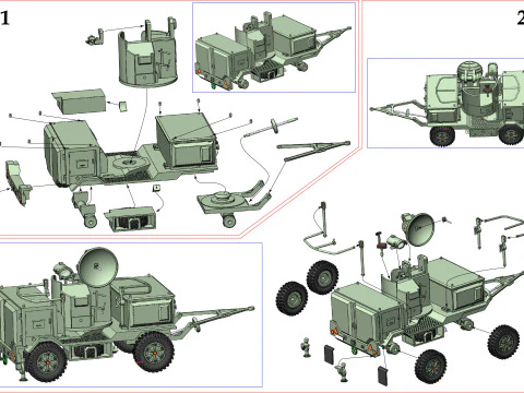 Super Fledermaus Radar 3D Print Model