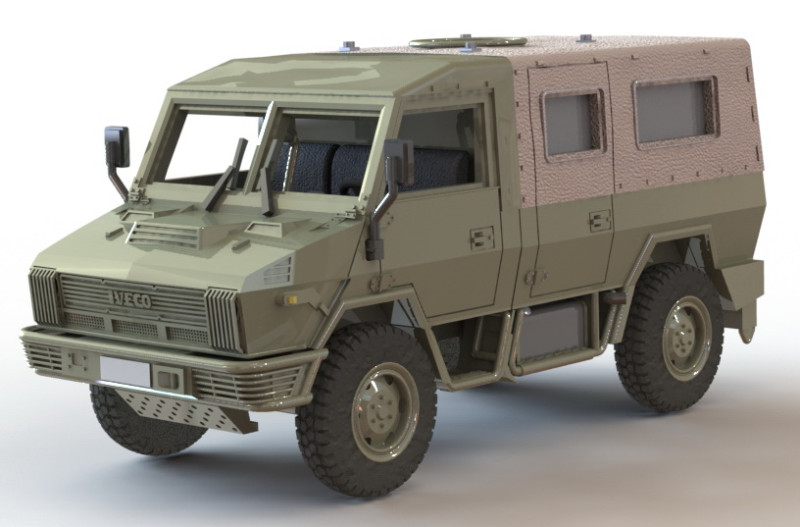 IVECO 4010 WM 3D Print Model .c4d .max .obj .3ds .fbx .stl .blend 