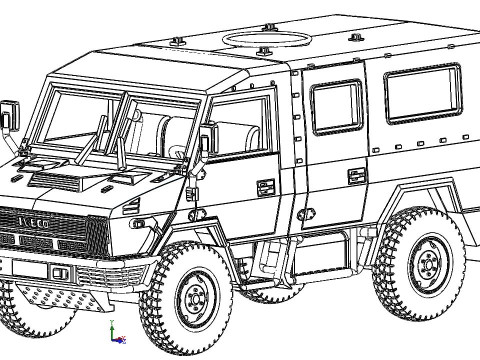 IVECO 4010 WM 3D Print Model