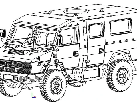 IVECO 4010 WM Modelo de impresión 3D