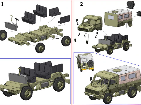 IVECO 4010 WM Modelo de impresión 3D