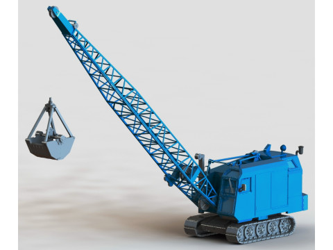 Menck M60 Gittermastbagger 3D-printmodel