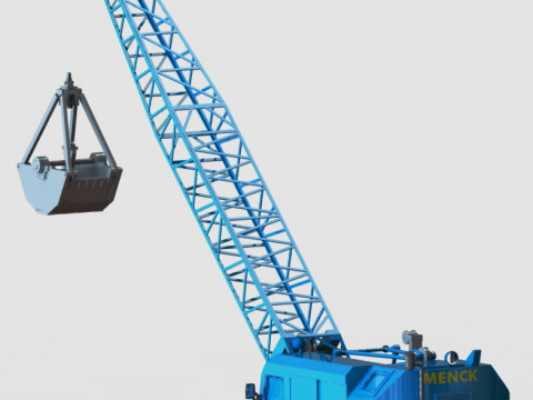 Menck M60 Gittermastbagger 3D 프린트 모델