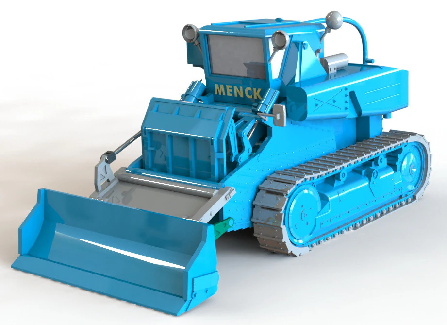 Menck Schrfkbelraupe SR 53 3D Print Model .c4d .max .obj .3ds .fbx .stl .blend 