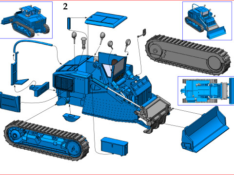 Menck Schrfkbelraupe SR 53 Modelo de impresión 3D