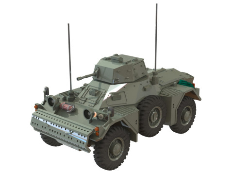 FERRET MKII armored car 1-87 3D Print Model