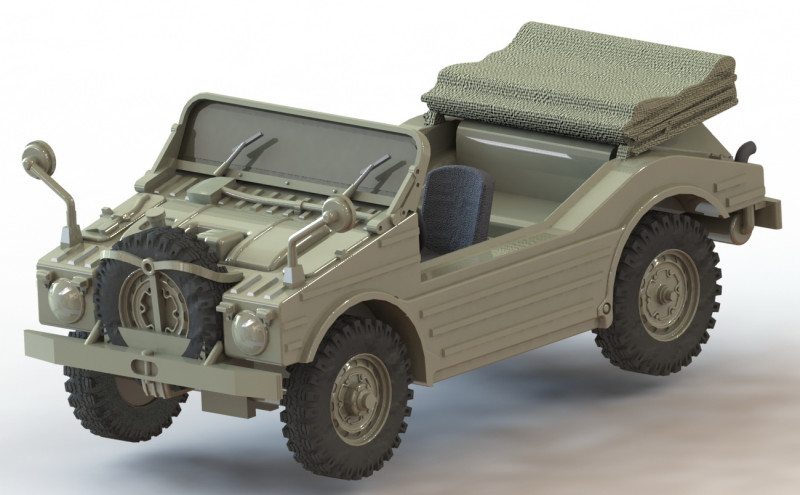 Porsche Jagdwagen 3D Принт Модель .c4d .max .obj .3ds .fbx .stl .blend